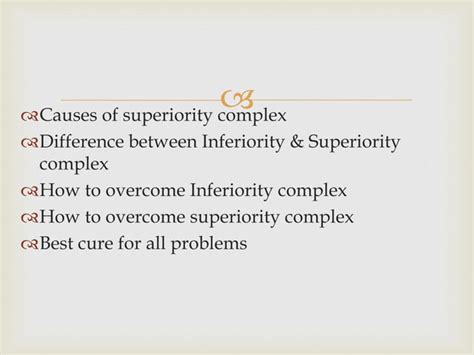 Inferiority And Superiority Complex Ppt