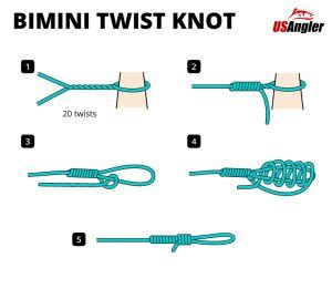 How To Tie The Bimini Twist Knot Usangler