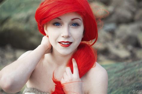 ariel the little mermaid by anya sergeeva r cosplaygirls Ярко рыжие волосы Волосы как у