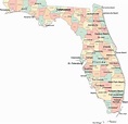 Map Of Florida Counties And Cities - Atlanta Georgia Map
