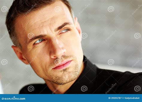 Businessman Looking Away Stock Image Image Of Alone 39355787