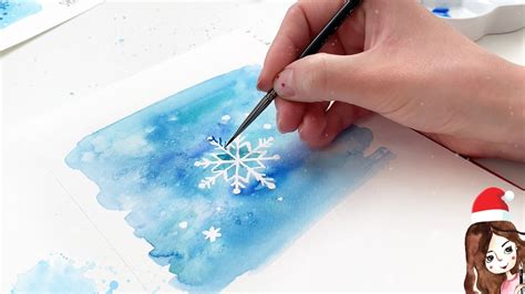 Paint Beautiful Snowflake With Watercolor In Less Than 10 Min