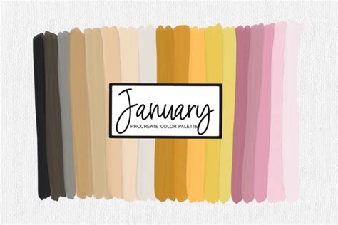 January Procreate Color Palette