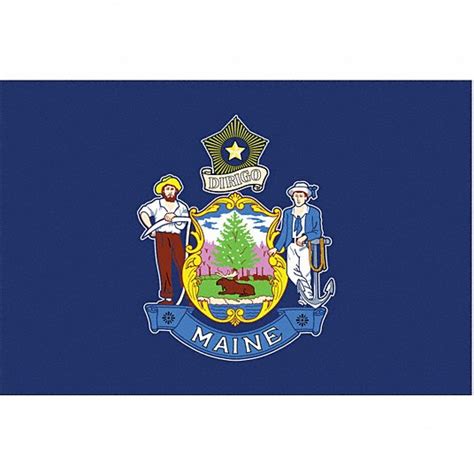 Nylglo State Flag 3 Ft Ht 5 Ft Wd 20 Ft Min Flagpole Ht Outdoor