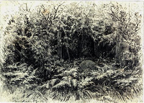 Ivan Shishkin Monochrome Art Nature Drawing Landscape Drawings