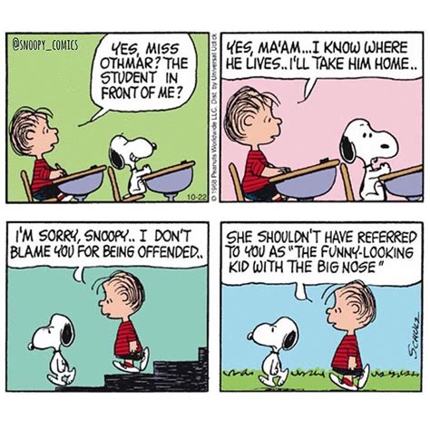 Snoopy And Linus A Day At School Snoopy Linus Peanuts Snoopy Comics Snoopy Funny Snoopy