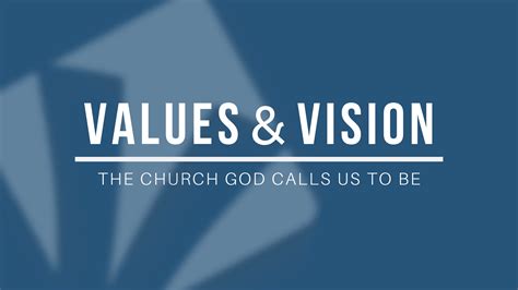 Values And Vision Sermon Series Venture Church