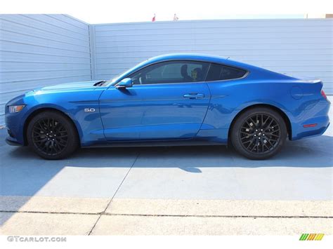 Lightning Blue 2017 Ford Mustang Gt Coupe Exterior Photo 123269763