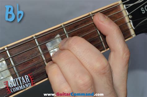 Bb Chord Guitar Finger Position Diagram How To Play B Flat