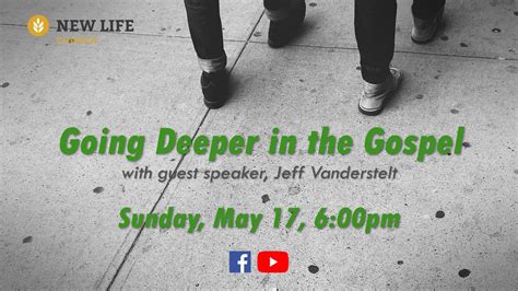 Jeff Vanderstelt Speaking On Going Deeper In The Gospel
