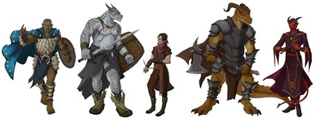 Art Dragon Slayer 5 Characters Party Rdnd