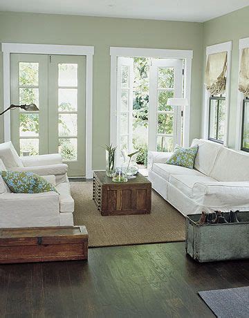 A good quality garden paint that looks like the colour it should, pebble grey, and goes on easily with little dripping. LOVE the light sage green wall color w/ the dark wood ...