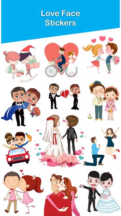 Love Face Stickers By Arti Sharma