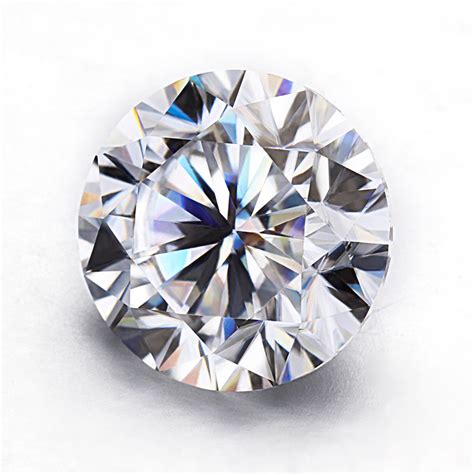 Wholesale 1carat Round White Moissanite Diamond Rough Synthetic