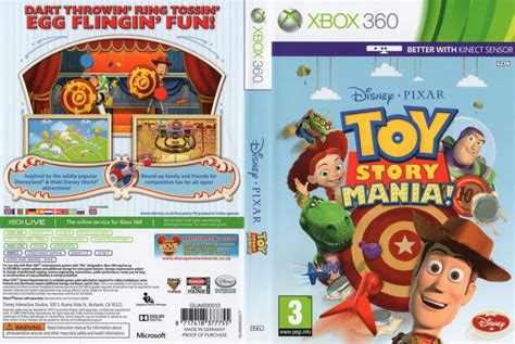 Toy Story Mania Dvd Cover 2012 Xbox 360 Pal