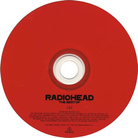 Carátula Cd2 De Radiohead The Best Of Radiohead Portada