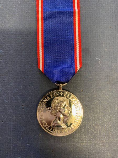 Replica Silver Royal Victorian Medal Queen Elizabeth Quarterdeck