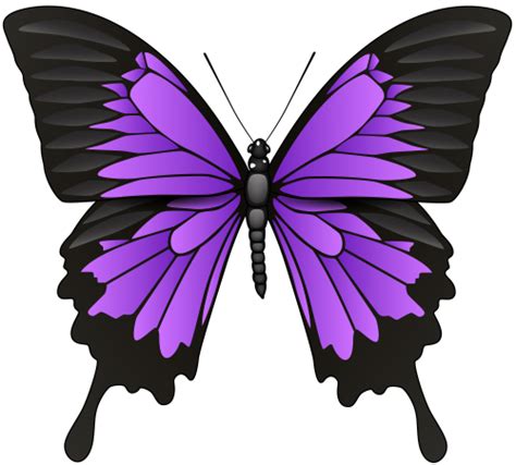 Purple Butterfly Png Clip Art Butterfly Painting Butterfly Art