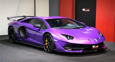 This Lamborghini Aventador Svj Stands Out Even In Supercar Infested