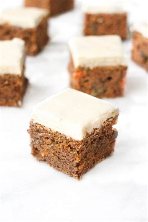 Carrot Cake Bars With Cream Cheese Frosting Carolines Kitchen