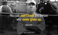 TOP 25 BABE RUTH QUOTES ON BASEBALL & SPORTS | A-Z Quotes