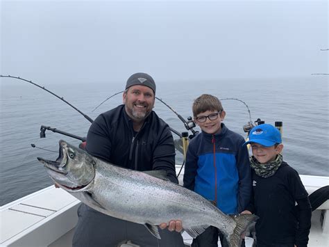 Available in two sizes, small or large. Unsalted Outfitters Lake Michigan Charter Salmon Fishing ...