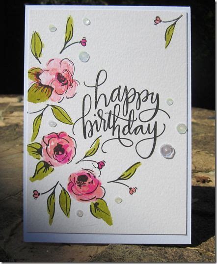 No matter what color scheme you choose, the swirls and stars are key. Sharon Curtis - GlitterAngel Art | Watercolor birthday ...