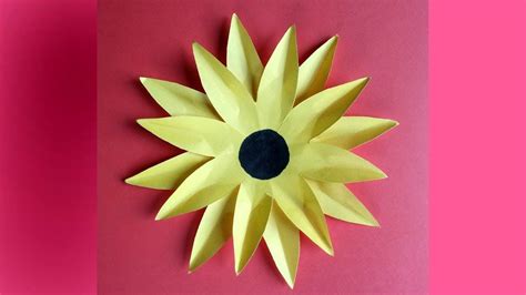 Diyhow To Make Paper Sunflower Easy And Simple