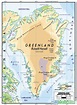 Greenland Physical Wall Map by GraphiOgre