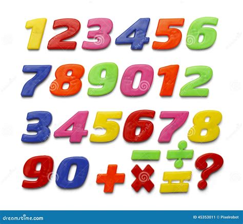 Plastic Numbers Stock Image Image Of Lifestyle Letters 45353011