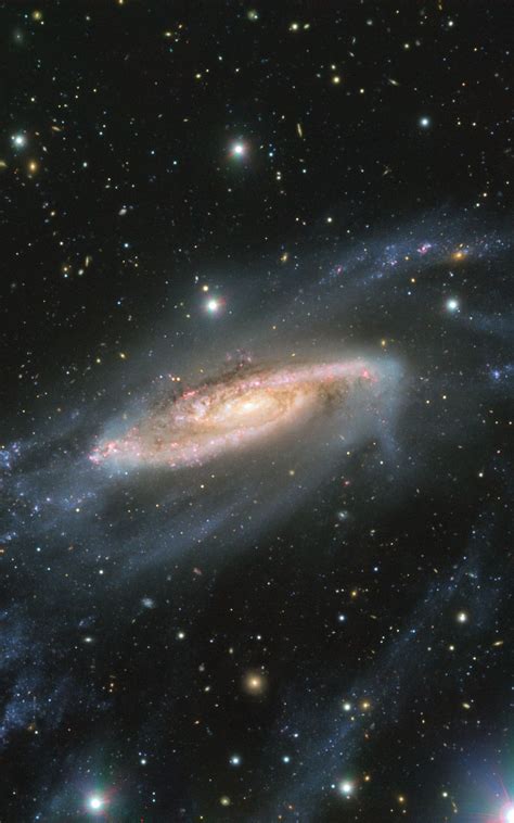 Spiral Galaxy Ngc 3981 Approximately 65 Million Light Years From Earth