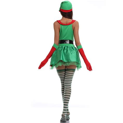 Sexy Elf Ladies Fancy Dress Christmas Xmas Santas Little Helper Womens Costumes Ebay