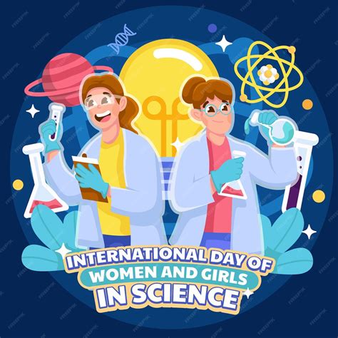 Premium Vector International Day Of Women And Girls In Sciences