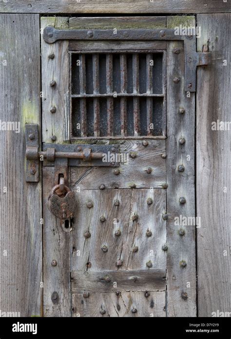 Old Prison Cell Door In Warwick Stock Photo Alamy