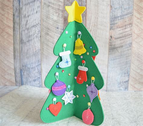 Felt Christmas Tree Advent Calendar Pocket Countdown Christmas Etsy