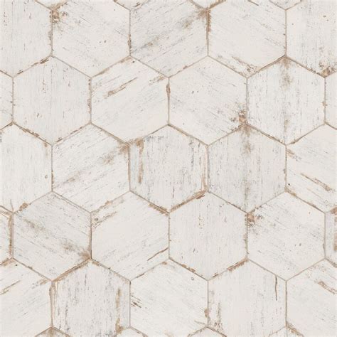 Elitetile Retro Hex Series Honeycomb X Porcelain Wood Look Wall