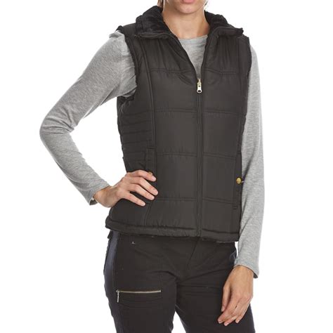 Kc Collections Womens Solid Reversible Vest Bobs Stores