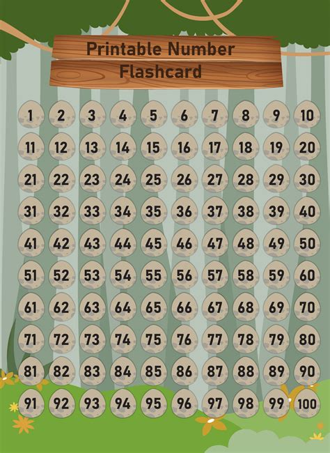 20 Free Numbers 1 20 Flashcards In English Pdf Files Number Flash