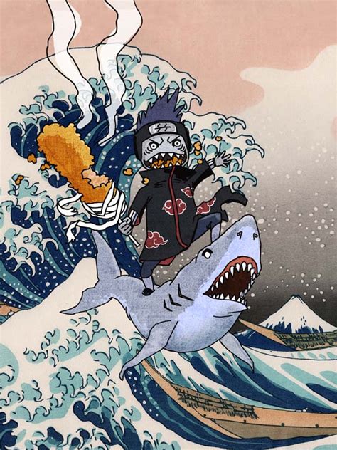 Kisame Jumps The Shark By 10weirdfingers On Deviantart