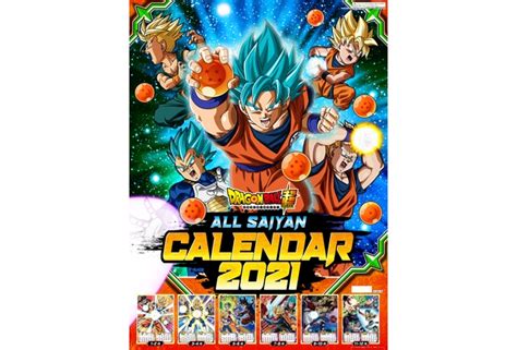 Dragon ball games battle hour recap! 2021 Dragon Ball Wall Calendar - DBZ Figures.com