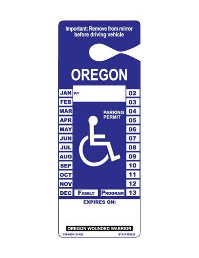 Oregon Wounded Warrior Placard For Disabled Veterans Will Be Available