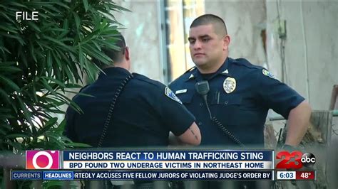neighbors react to human trafficking sting