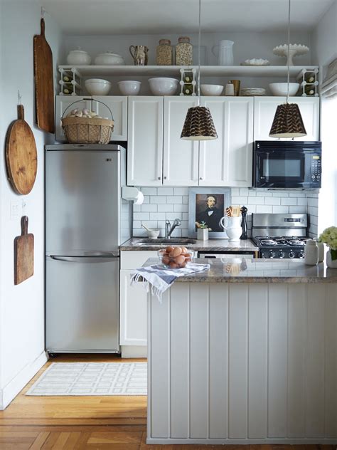 White Small Apartment Kitchen Ideas 
