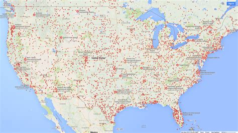 usa airports map plane flight tracker