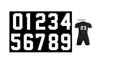 Football Shirt Number Ubicaciondepersonascdmxgobmx