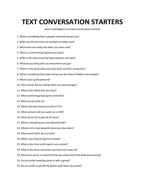 102 Irresistible Text Conversation Starters Funny Flirty Deep Text Conversation Starters