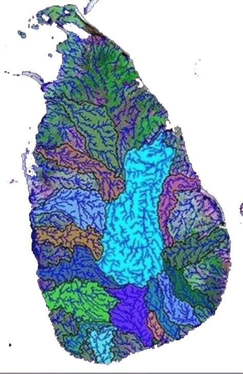 103 River Basins Of Sri Lanka Source Download Scientific Diagram