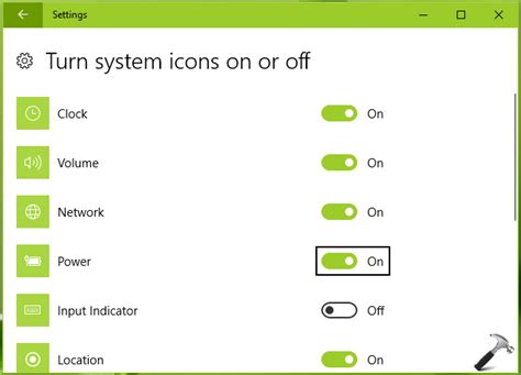 Fix Windows 10 Taskbar Missing Battery Icon