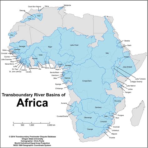 Africa River Basins River Basin Map Africa Map