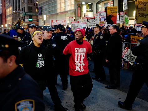 low wage workers protest for 15 minimum wage business insider